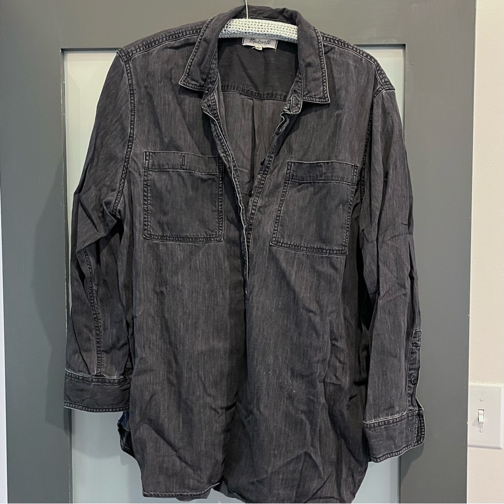 GUC Madewell Chambray Popover, xl black